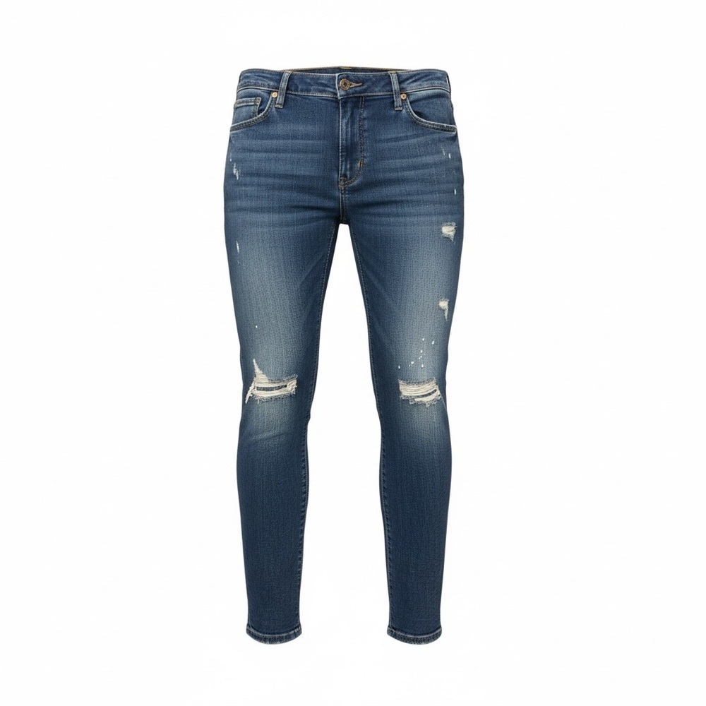 TRUE RELIGION HALLE Blue Distressed Jeans